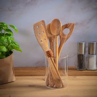 Cilio Olive Wood Soup Spoon, 12-Inch