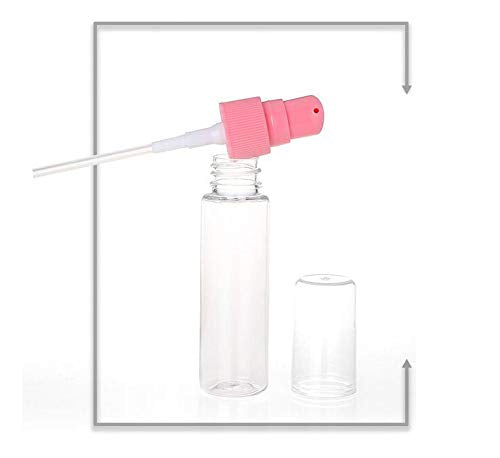 SYBL 6Pcs 30ml Plastic Lotion Pump Bottles, Brown, Refillable Travel Containers for Toiletries and Cosmetics