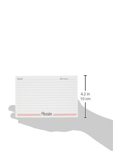 Weatherbee Recipe Cards, Set of 24, 4x6 inches, White Paper, Model 066