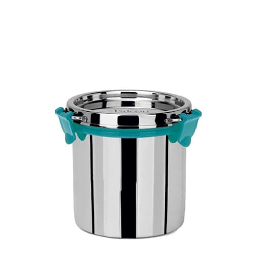 Pddfalcon Econxt Max Stainless Steel Lunch Box Set, 100% Leak-Proof, Bis Certified, Jindal Seal & Made In India Lunch Box-Sea Gr