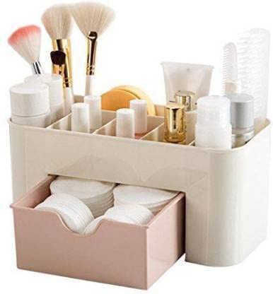 Jigshtial Cosmetics Storage Box, Cosmetic Make Up Organiser Display Table Desktop Storage Stand, Cosmetic Drawer Type Box Case H