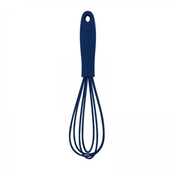 Merishopp 5Xsilicone Whisk Kitchen Utensil Non Scratch Mixer Egg Beater Frothing Blue
