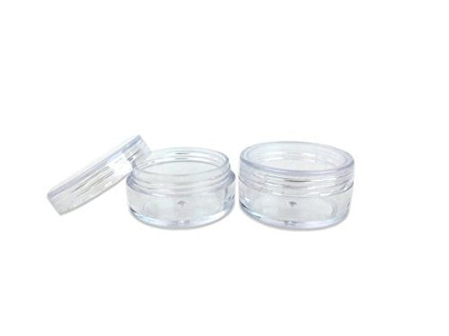 (Quantity: 300 Pieces) Beauticom 10G/10Ml Round Clear Jars With Screw Cap Lids For Small Jewelry, Holding/Mixing Paints, Art Acc