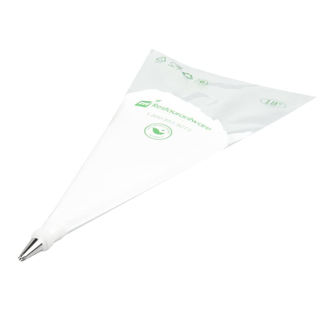 Restaurantware Pastry Tek Piping Tip 1 Open Star Decorating Tip - #22 Dent-Resistant Stainless Steel Icing Tip Dishwasher-Safe D