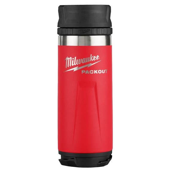 Milwaukee Electric  PACKOUT 18OZ INSLD Bottle SL RED