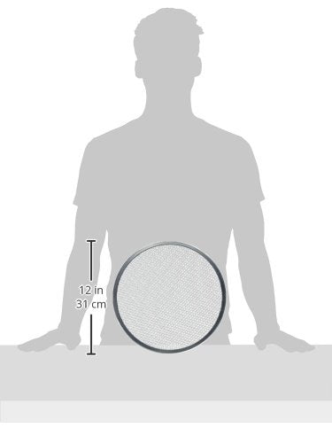 New Star Foodservice 50950 Restaurant-Grade Aluminum Pizza Baking Screen, Seamless, 12-Inch, Pack Of 6