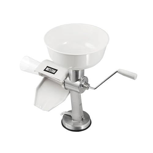 Weston Food Strainer And Sauce Maker For Tomato, Fresh Fruits And Vegetables ,White
