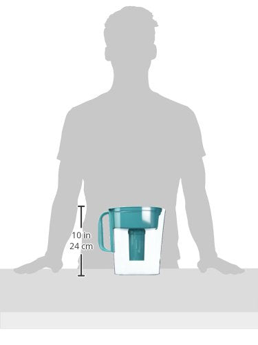 Brita Water Filter Pitcher For Tap And Drinking Water With 1 Standard Filter, Lasts 2 Months, 6-Cup Capacity, Bpa Free, Turquois