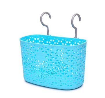 Homies, 1 Piece, Interwoven Hollow Flower Designed Hanging Basket Bathroom Hook Storage Basket, Car Hanger For Home And Kitchen,