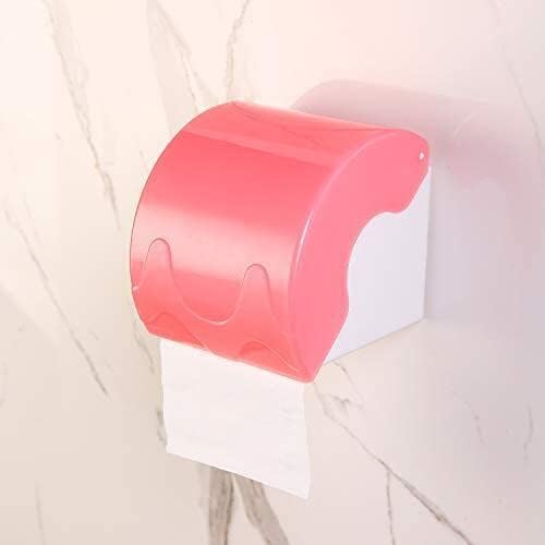 YOMESTE Wall Mounted Waterproof Paper Holder Bathroom Paper Roll Holder (Blue)