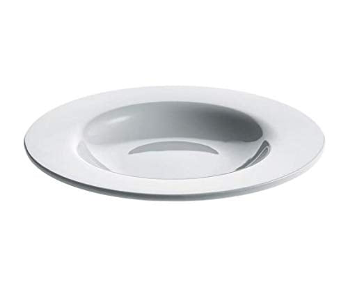 A Di Alessi 8-3/4-Inch Platebowlcup Soup Bowl, White Porcelain, Set Of 4 -