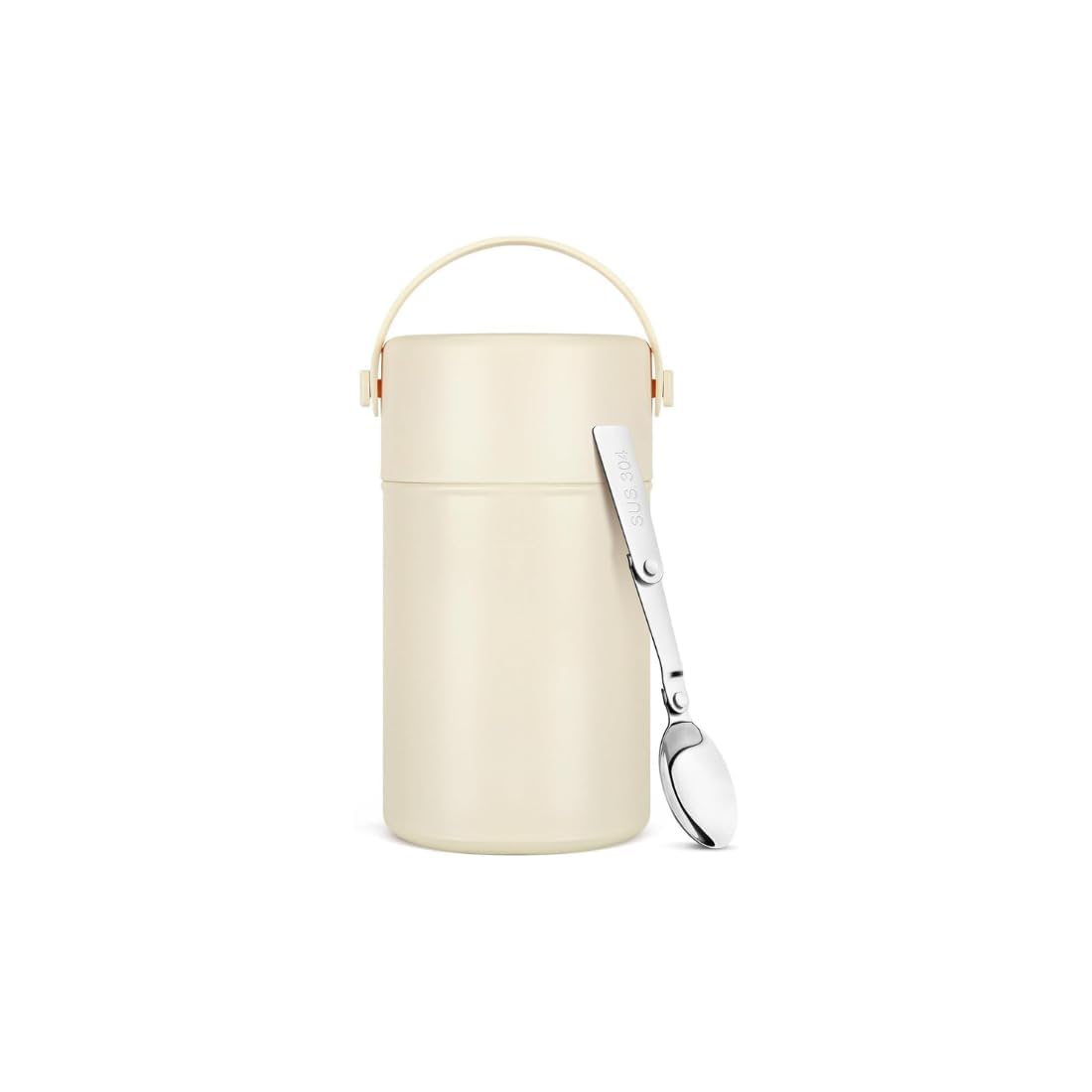 Zunasika 2 Compartment Stainless Steel Lunch Box With Spoon | 780Ml Leak Proof Insulated Food Jar | 304 Steel Thermal Tiffin For