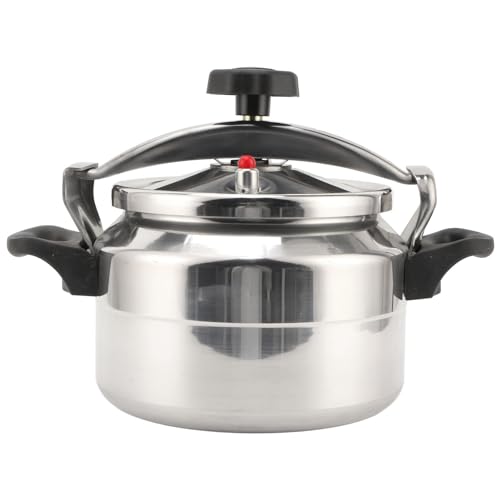 Stainless Steel Pressure Cooker, Aluminum Explosion Proof Pressure Canner Large Capacity Rice Cooker Cookware with Compound Bott