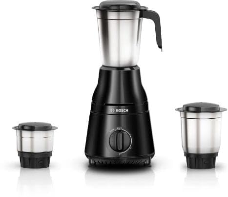 Bosch Mixer Grinder, Mg2213C1Ki Truemixx, 500 W, Black 200 W Mixer Grinder (Mg2213C1Ki | 3 Jars | Black) Stainless Steel