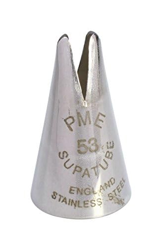 Pme Seamless Stainless Steel Broadleaf Lily Supatube Tip #53, Standard, Silver