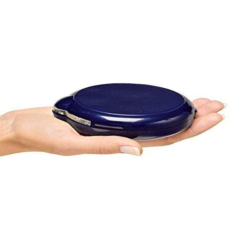 Floxite 15X Magnification Round Glass Mirror, Blue Tabletop Mount, 9.6"L x 4.3"W, Model FL-15ACP