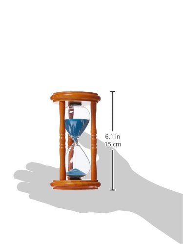 G.W. Schleidt 36005Na-G Sand Timer 5 Mins Blue Sand In Natural Stand, 6-Inch