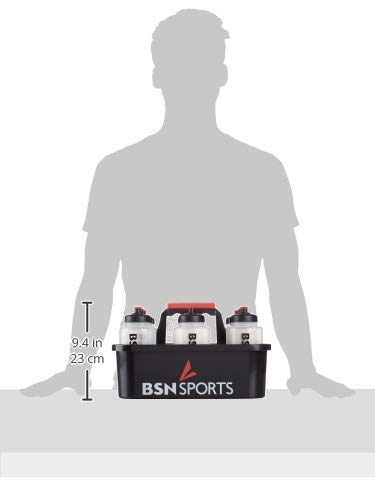 BSN Bottle Carrier for 8 Qt Bottles, Black, Model 1379309, Durable Polyvinyl Chloride