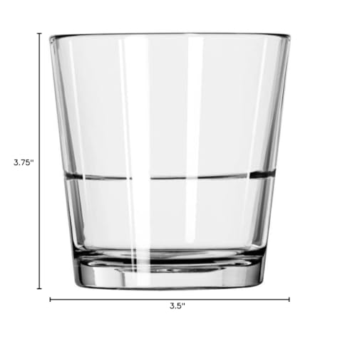 Libbey 15769 Restaurant Basics 12 Ounce Stacking Dof Glass - 24 / Cs