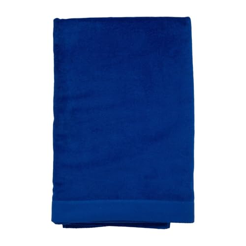 Heavy Weight Jumbo Size Dobby Hem Velour Beach Towel (Royal)