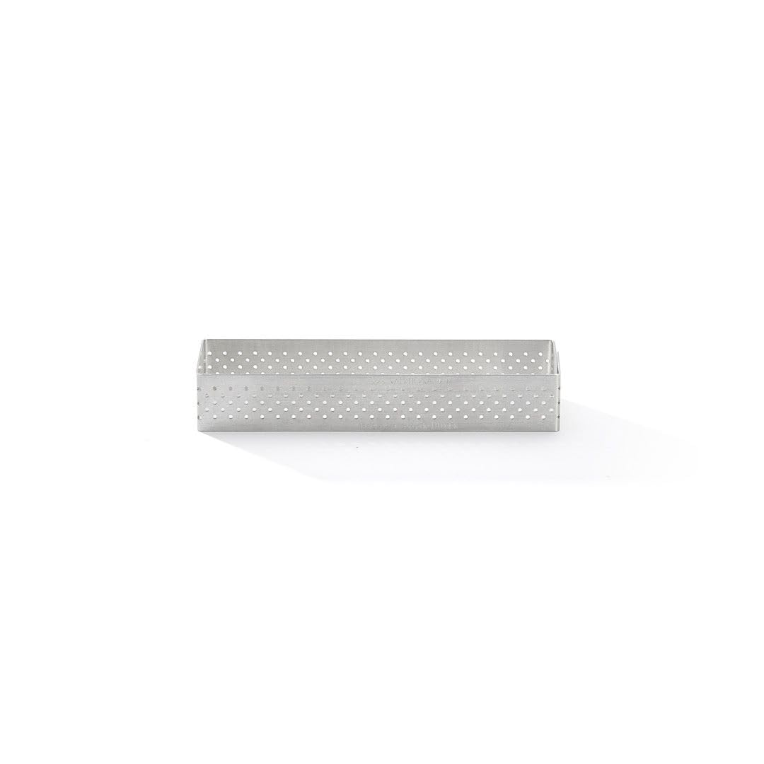 De Buyer Perforated Rectangular Tart Ring - 4.7    X 1.6    X 0.8    - Perfect For Baking Beautifully Crisp Tarts - Easy To Use