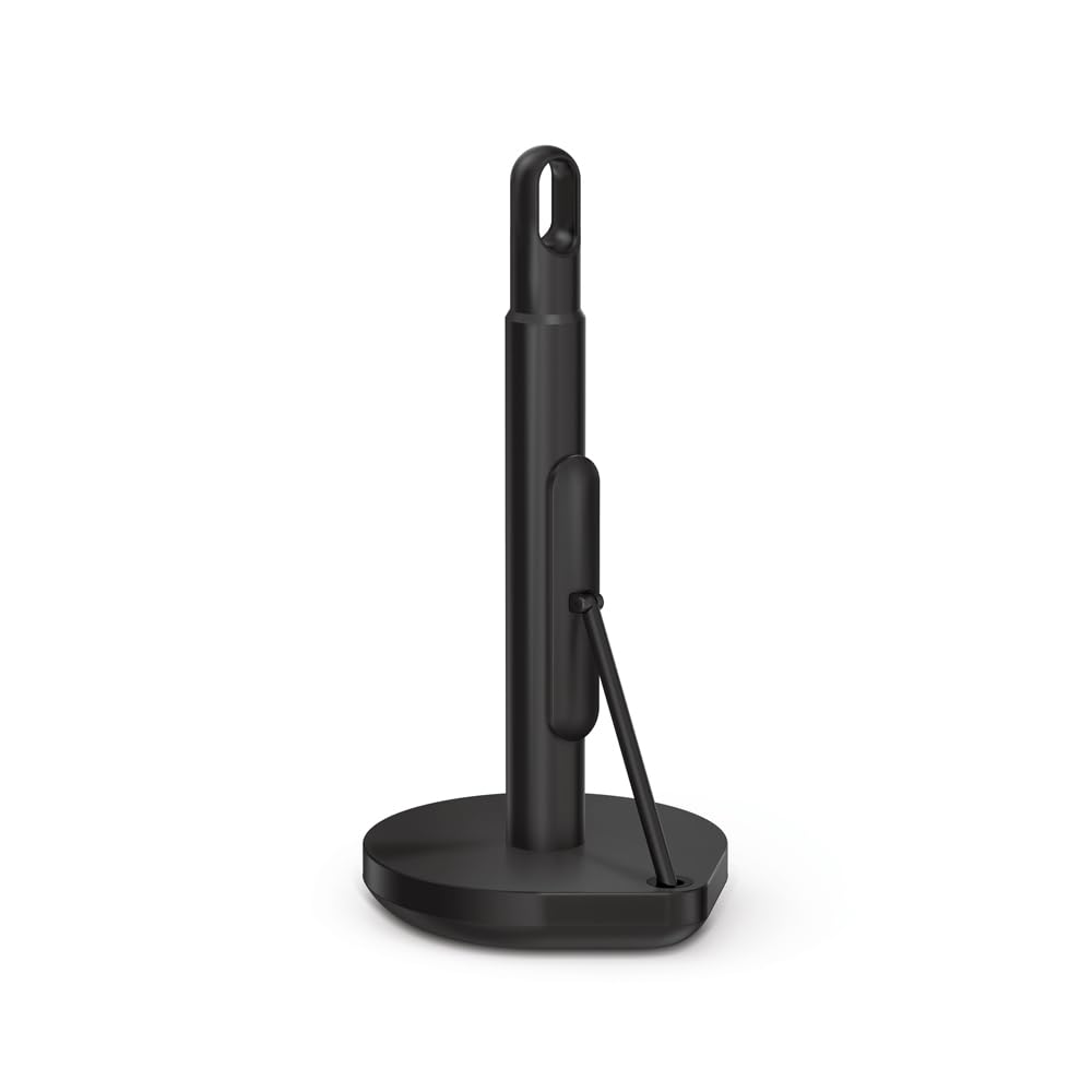 Simplehuman Tension Arm Paper Towel Holder, Black Stainless Steel