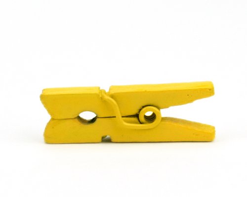 Lwr Crafts Wooden Mini Clothespins 200 Per Pack 1'' 2.5Cm (Yellow)