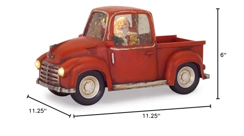 Truck Snow Globe W/ Santa