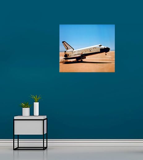 Astronomical Space Shuttle Nasa Columbia Touching Down Motivation Wall Decor Art Print Posters (16X20)