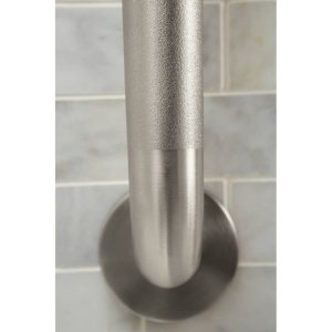 Moen Bathroom Safety 18-Inch Stainless Steel Bathroom Grab Bar With Concealed Screws And Slip-Resistant Peened Texture, R8718P