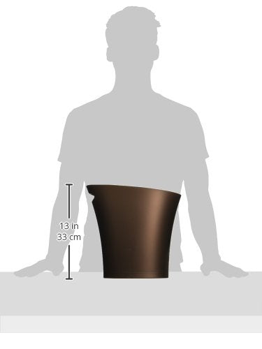 Umbra 6215321 2 gal White Skinny Wastebasket - pack of 6