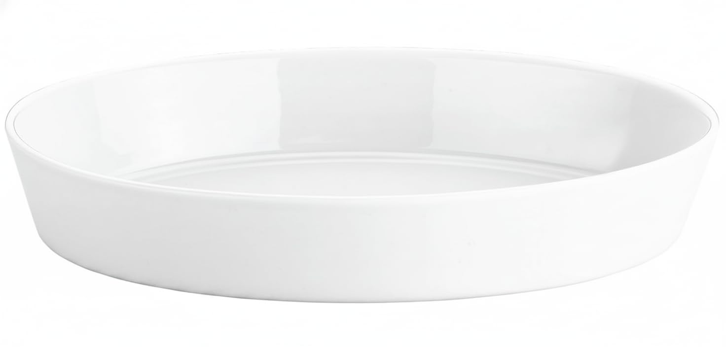 Pillivuyt Porcelain 31/2Quart, 141/2by101/2by21/8Inch Deep Oval Baker