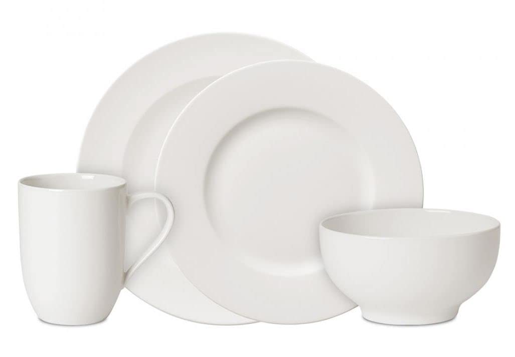 Villeroy & Boch For Me 16-Piece Dinnerware Set, Service for 4, Plates, Bowls & Mugs, Premium Porcelain, Made in Germany