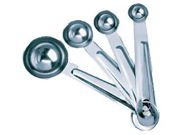Good Cook 19875 4 Piece Stainless Steel Measuring Spoon Set