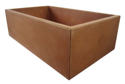 Alfi Brand Abc3219-Tr Terracotta 32-Inch X 19-Inch Single Bowl Concretecement Farmapron Sink