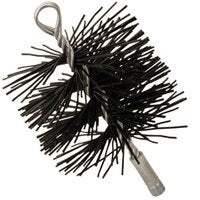 Imperial Br0075 Polypropylene Round Chimney Cleaning Brush 5'', 3/8'' Nspm, 25''