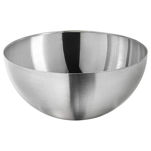 Ikea Stainless Steel Solid Serving Bowl  1 Piece, Silver, 2 Liters
