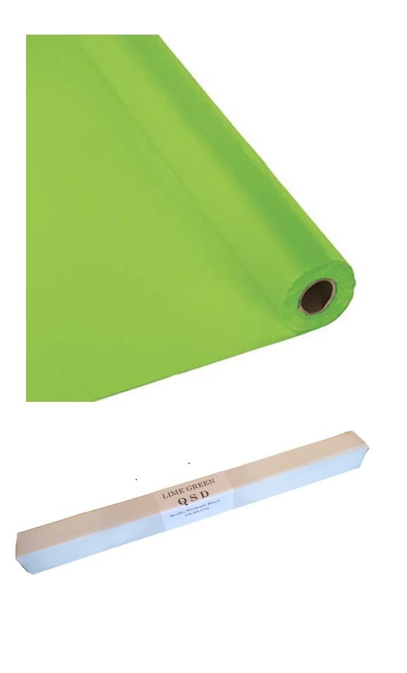 Qsd Lime Green Tablecloth Roll - (26 Colors) - No Folds Or Creases (Super Fast Set Up)