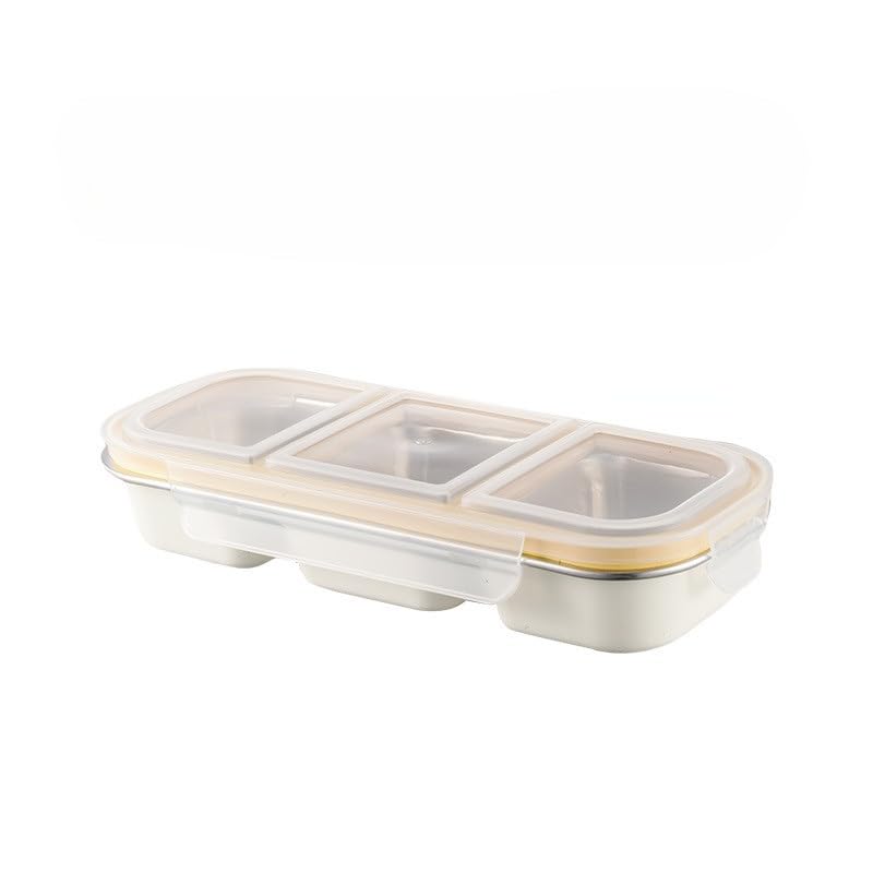 Clevora Slim Stainless Steel Lunch Box | 600 Ml Bento Box With Transparent Lid & Silicone Seal | Leakproof, Portable & Bpa-Free 