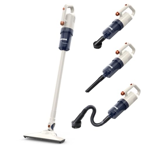 Un1Que 2 In 1 Handheld & Stick Vacuum Cleaner For Home,500W Handheld Vacuum With 15000Pa Suction, 0.8L Washable Hepa Filter,Adju