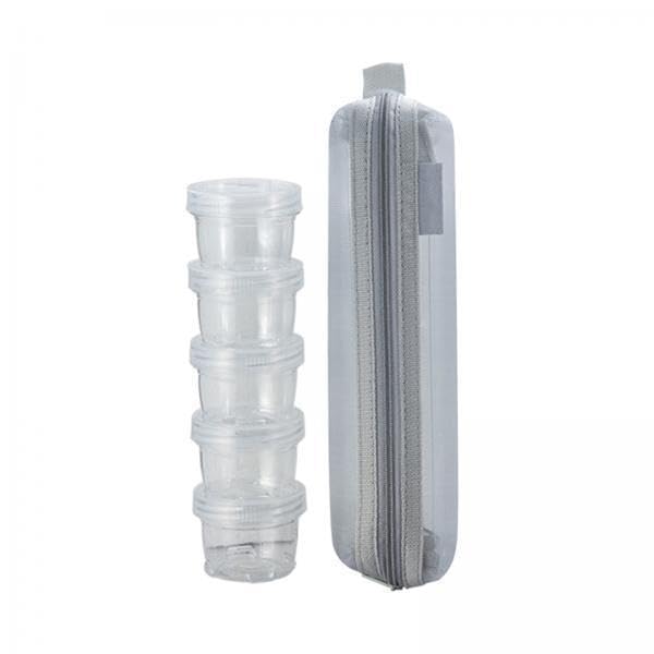 Calandis 2X5 Pieces Seasoning Box Clear Spice Bottle Set Stackable Spice Holder Grey | Spice Jars & Racks | Kitchen Storage & Or