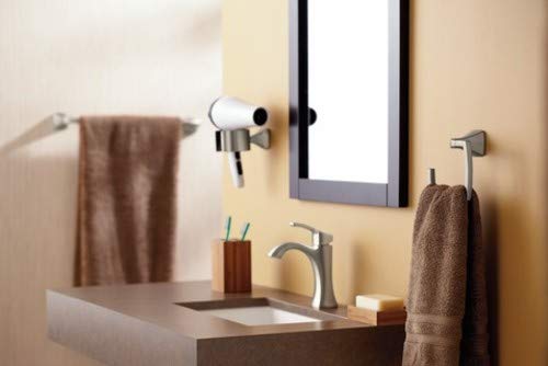 Moen Yb5124Nl Voss 24-Inch Bathroom -Towel Bar, Polished Nickel