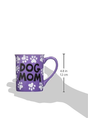 Enesco Our Name Is Mud Dog Mom, 16 Oz. Stoneware Mug, 1 Count (Pack Of 1), Multi Color