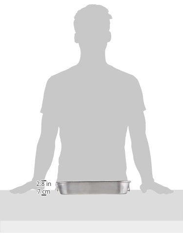 Vollrath (4412) 9-3/4'' X 13-3/4'' Aluminum Bake Pan - Wear-Ever Collection
