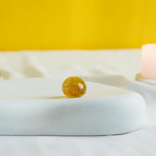 Astrotalk Citrine Tumble | Attracts Wealth, Success & Prosperity | Boosts Confidence, Motivation & Creativity | Energizes Solar Plexus Chakra | Office & Home Decor | Gift for Man & Woman