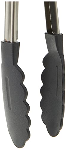 Cuisipro 12'' Non Stick Locking Tongs, Gray And Black