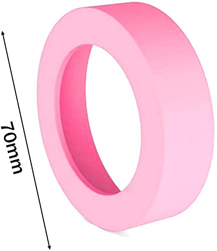 Gteller 6 Pcs Eco-Friendly Non-Slip Silicone Coaster For 20 Oz, 30 Oz Tumbler (6Color/Pcs 70Mm)