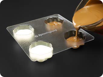 Spinningleaf Rose Sandwich Cookie Chocolate Candy Molds