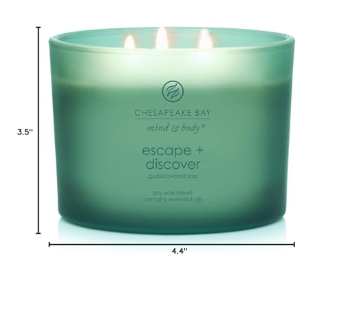 Chesapeake Bay Candle Escape + Discover 3-Wick Coffee Table Jar