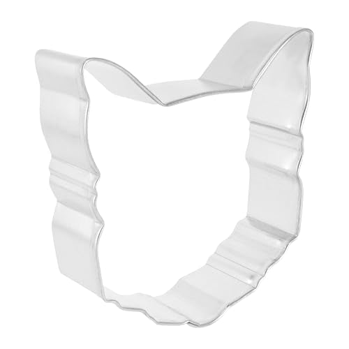 R&M Cat Face 3.5'' Cookie Cutter In Durable, Economical, Tinplated Steel